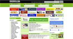 Desktop Screenshot of indeks.ba